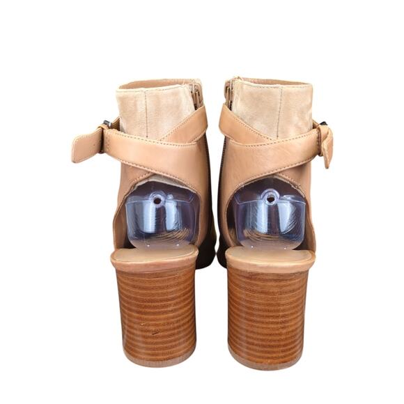 Vince Brigham Peep Toe Bootie Heels Gladiator Open Toe Sandals Women's Size 9 - Picture 5 of 8